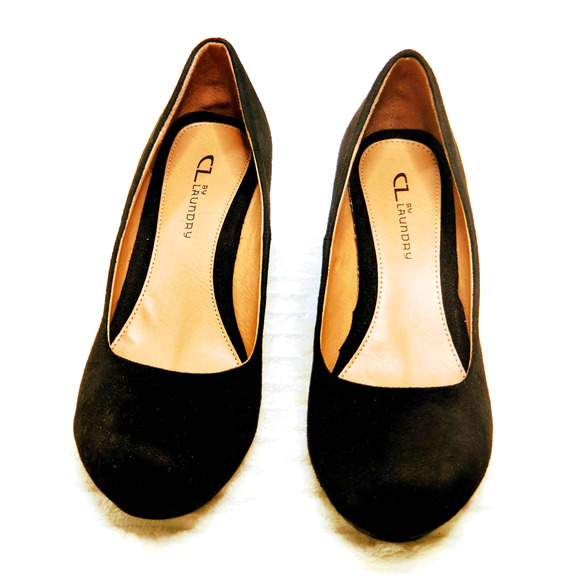 Womens Shoes CL By Laundry Nima Black Wedge Pump 8.5 M NEW - Picture 11 of 13